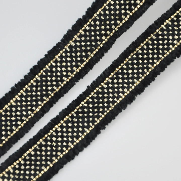 New Arrival Fashion Fringe Trimming Braided Lurex Tape Garment Accessories