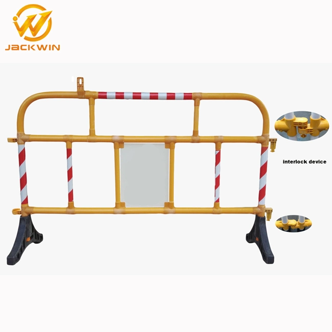 2000mm Temporary Road Safety Interlock Plastic Pedestrian Barriers