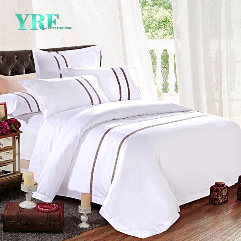 Yrf Customized Size White 60*40 S Satin 100% Cotton Hotel White Bedding Quilt Cover