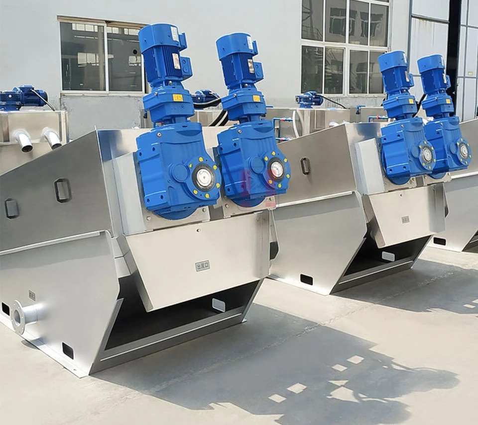 Multi-Disc Spiray Sludge Dewatering Treatment Plant for Environmental Protection