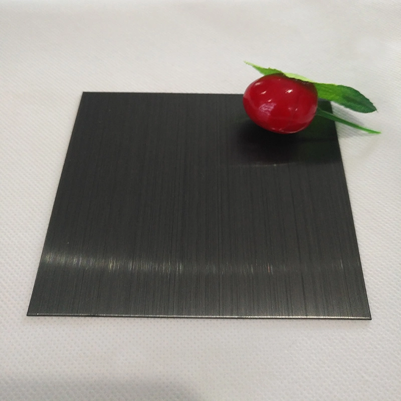 201 304 316 Titanium Golden Hairline Finish Stainless Steel Sheet