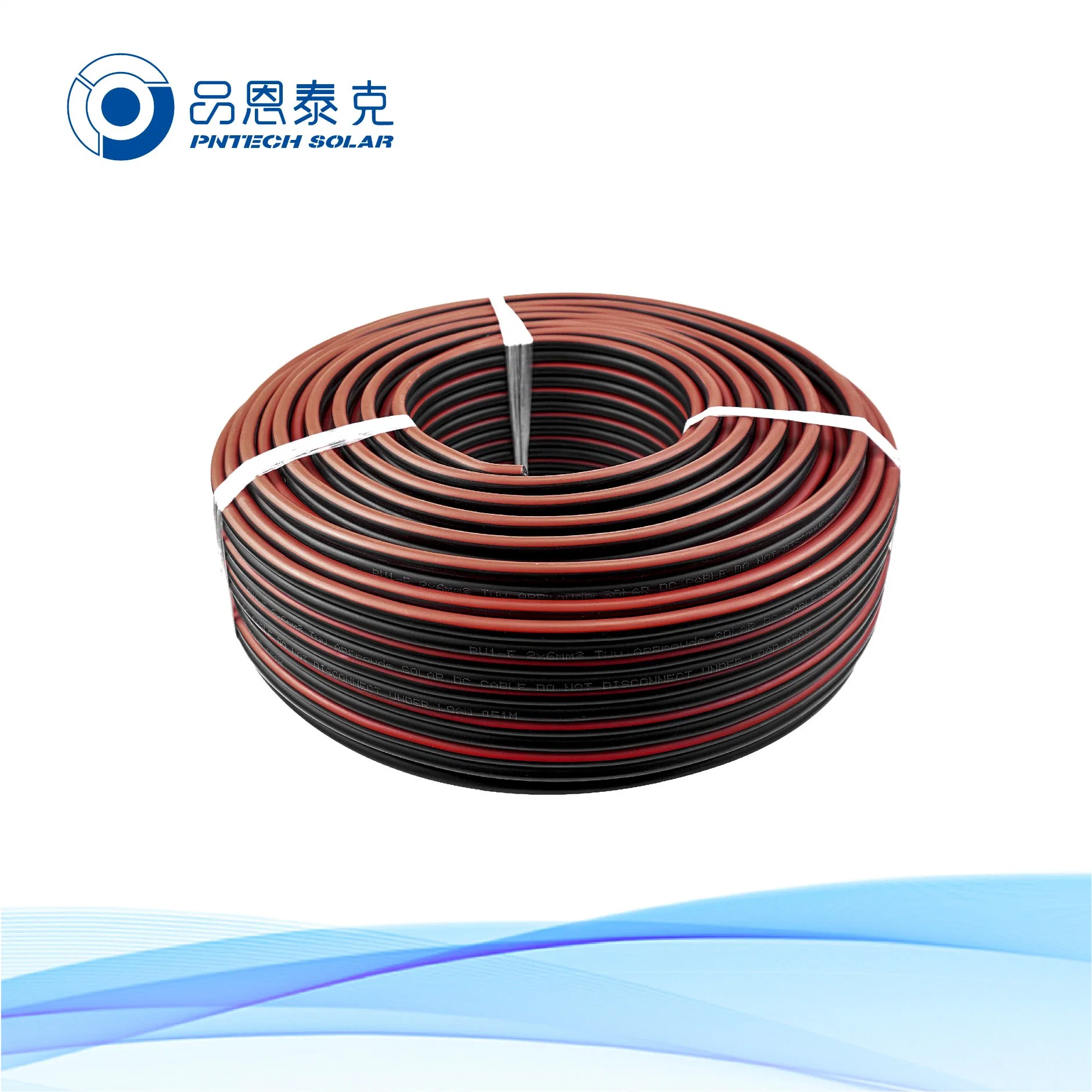 CQC Certification 1000V DC Copper Twin Core PV1-F 2X4.0mm2 4mm Auto Electrical Wire PV Solar Cable