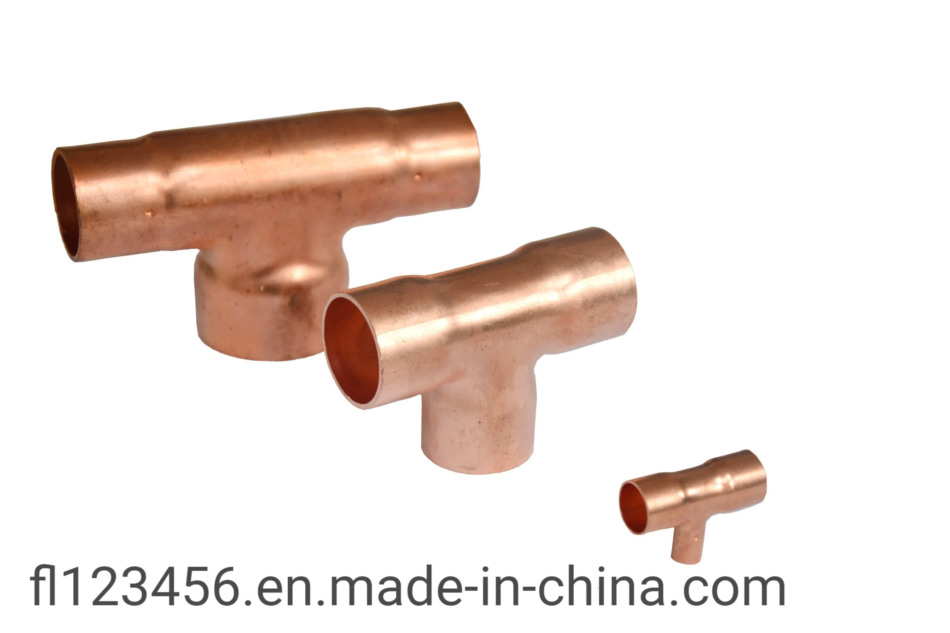 Conectores 45 de cobre de cotovelo de tubo de cobre de 90 graus para Peças partes separadas do fluido de ar condicionado e do fluido de ar condicionado