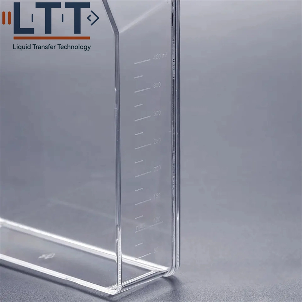 Plastic Sterile Tc Treated Polystyrene Laboratory Rectangular Canted Neck Cell Culture Flasks with Vent Cap or Sealed Caps