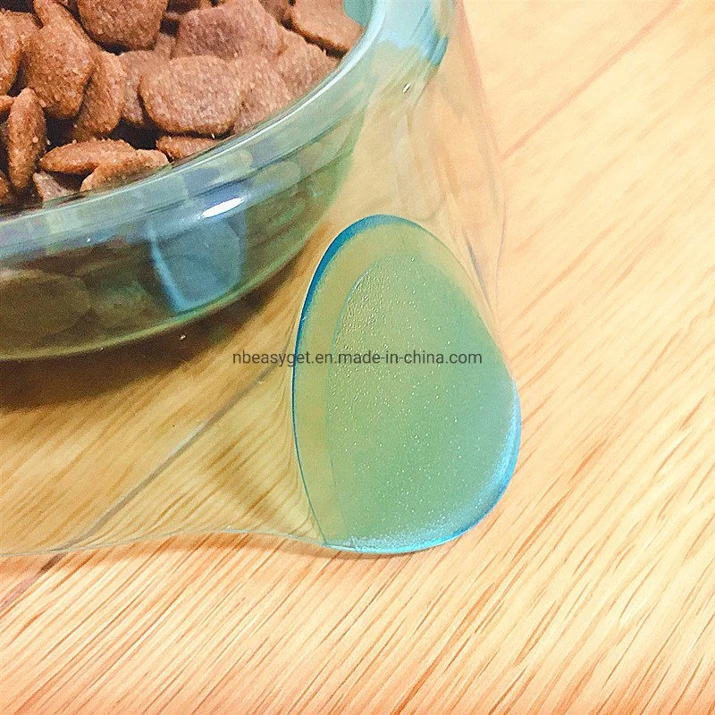 BPA Free Non-Skid Trendy Transparent Crystal Pet Food Bowl Feeder Esg12780