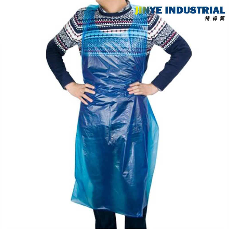 PE Apron Dental Clear LDPE Nursing Polythene Custom White PE Disposable Apron