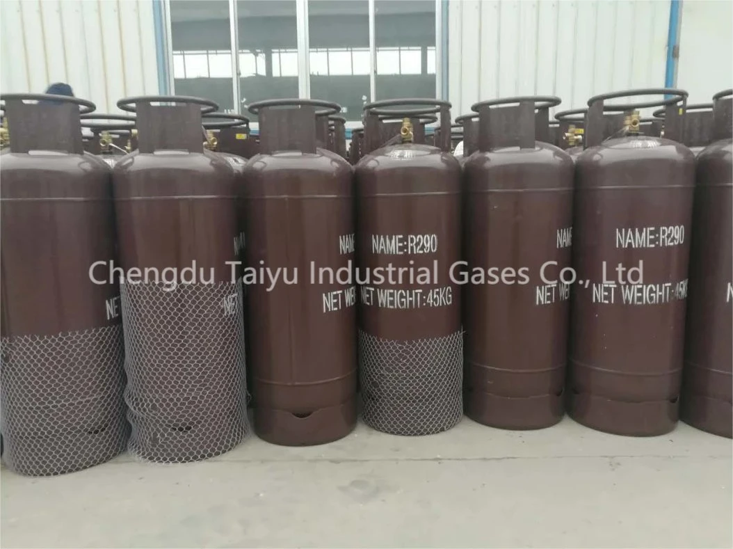 High Purity 50kg Cylinder R290 Propane Gas Refrigerant