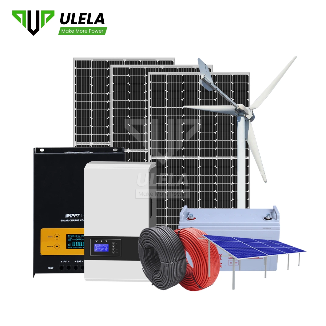 Ulela Solar Generator for Home Suppliers Custom off Grid Solar Y sistema de energía eólica 10 Ke China Solar y Wind Sistema de generación de energía híbrido