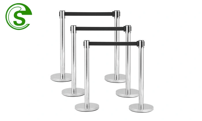 Stainless Steel Stanchions Polished Crowd Control Queue Barrier Fro Sale