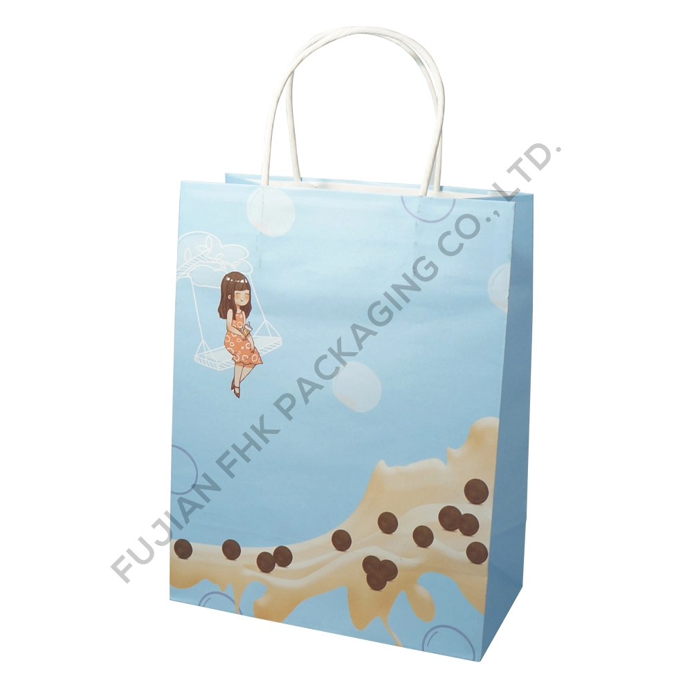 Free Sample Cheap Kraft Paper Restaurant Gift Shopping Clothing Jumbo Bag