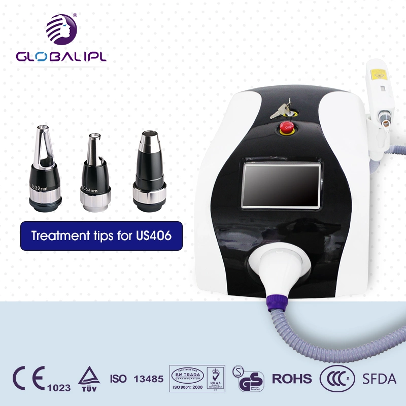 Portable Type Pigment Removal Tattoo Removal ND YAG Laser (US406)