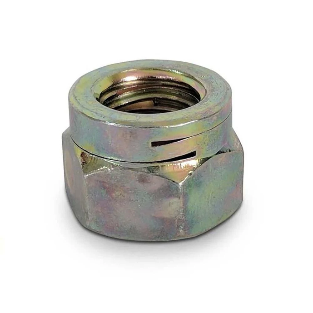 Custom Zinc Plated Steel Unf Hex Self-Locking Turret Philidas Nut