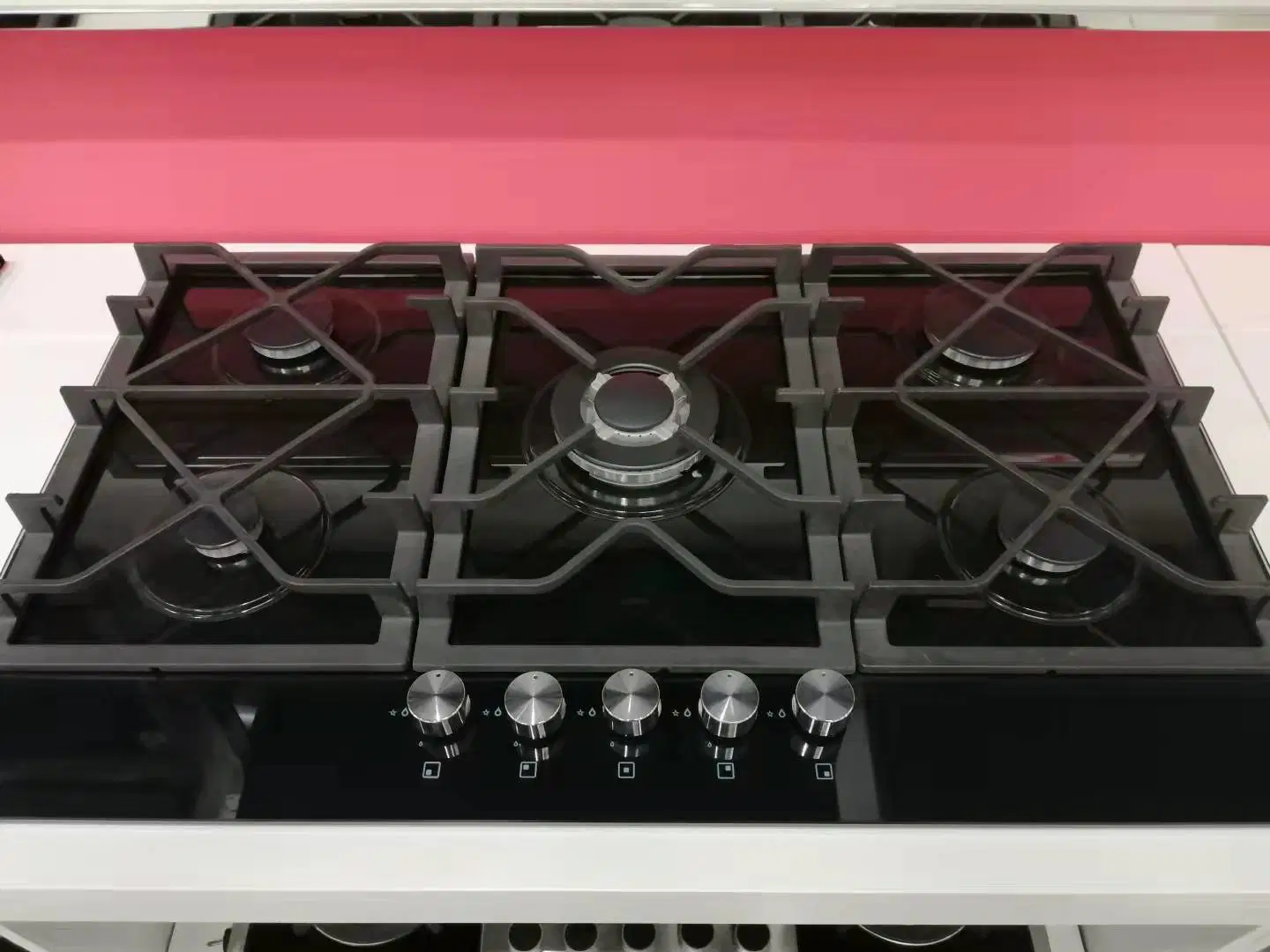 Коммерческие кухонного оборудования закаленное стекло | плита 6 газовой плитой горелки газа ниже допустимых пределов