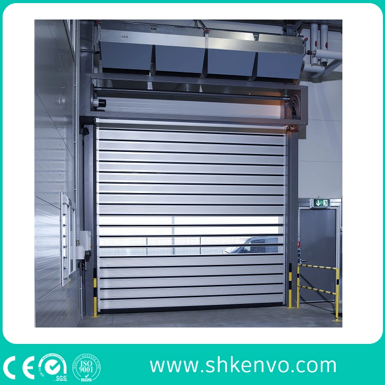 Industrial Automatic Spiral Aluminum Metal Thermal Insulated High Speed Performance Fast Acting Rapid Rise Overhead Roll up or Roller Shutter Door for Warehouse