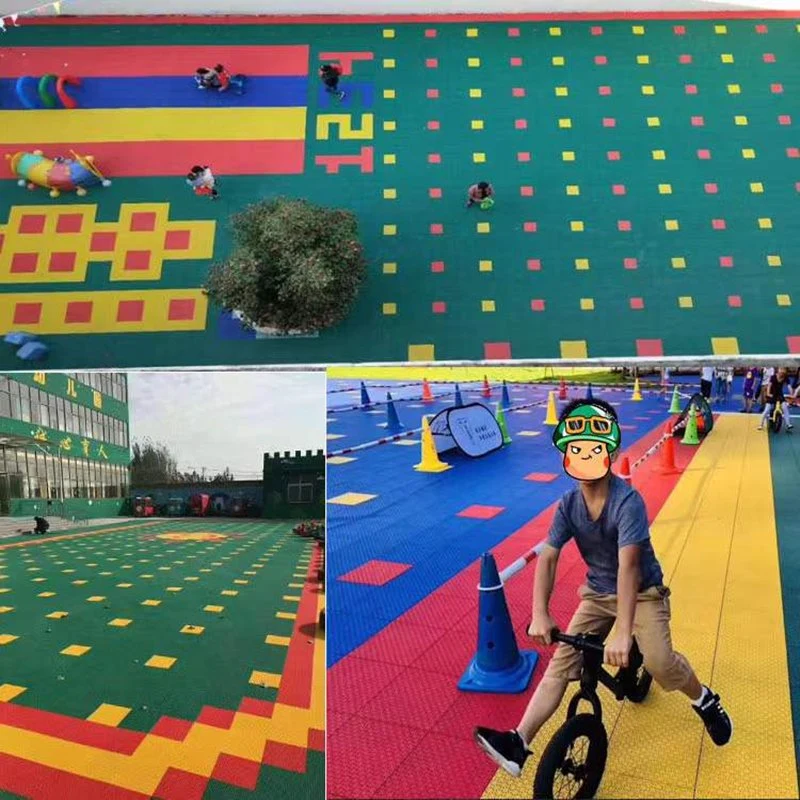 Laminat PP/PE/PVC/Vinyl Bodenbelag Kunststoffboden für Fliesen Fitnessstudio/Park/Basketballplatz/Kindergarten/Konstruktion Baumaterial Hausdekoration Dekor