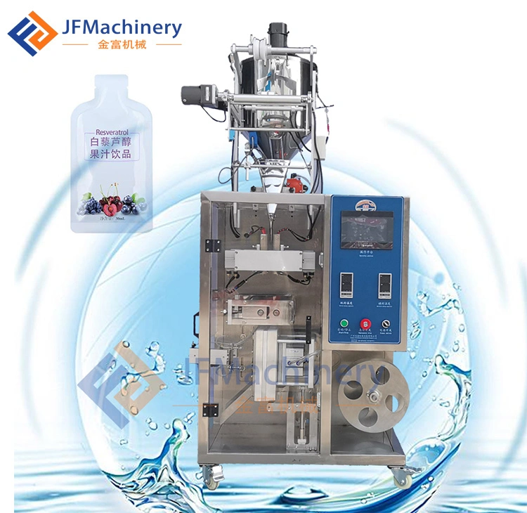 Automatic Bottle Shape Sachet Juice Packaging Machine with Servo Motor