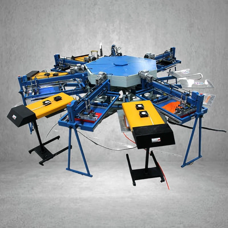 Cheap Price Octopus Automatic Screen Printing Machine for T Shirt