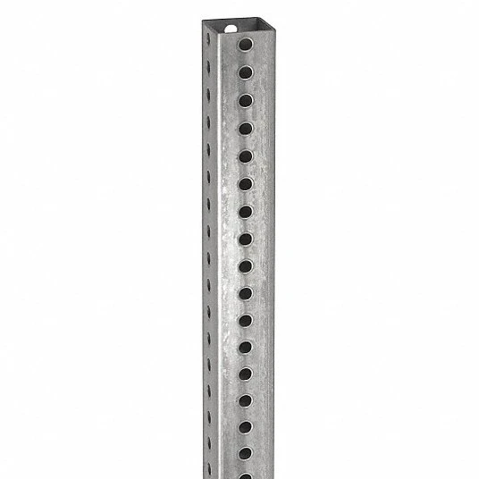 Outdoor Steel Traffic Galvanized Perforated Square Sign Post