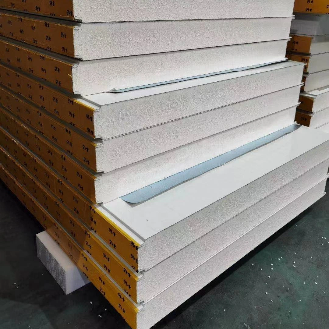 Soundproof PU/PIR Wall Refrigeration Insulation Wall/Roof Sandwich Panel for Peb Building