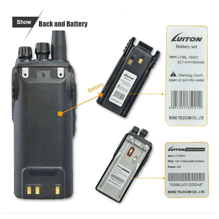 Good Quality Dual Band Radio Lt-558UV Walkie Talkie