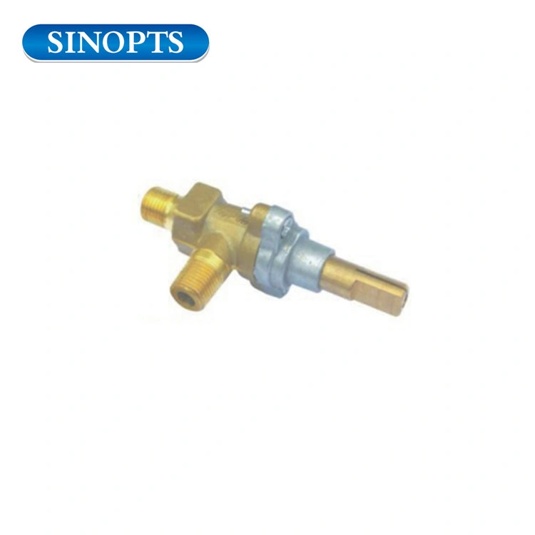 90 Angle Single Nozzle Flameout Safeguarding Brass Safety Valve with Adopting Import Magnet Valve for Gas Stove Oven