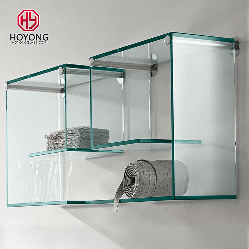 Tempered Glass with Aluminum Alloy for Bathroom