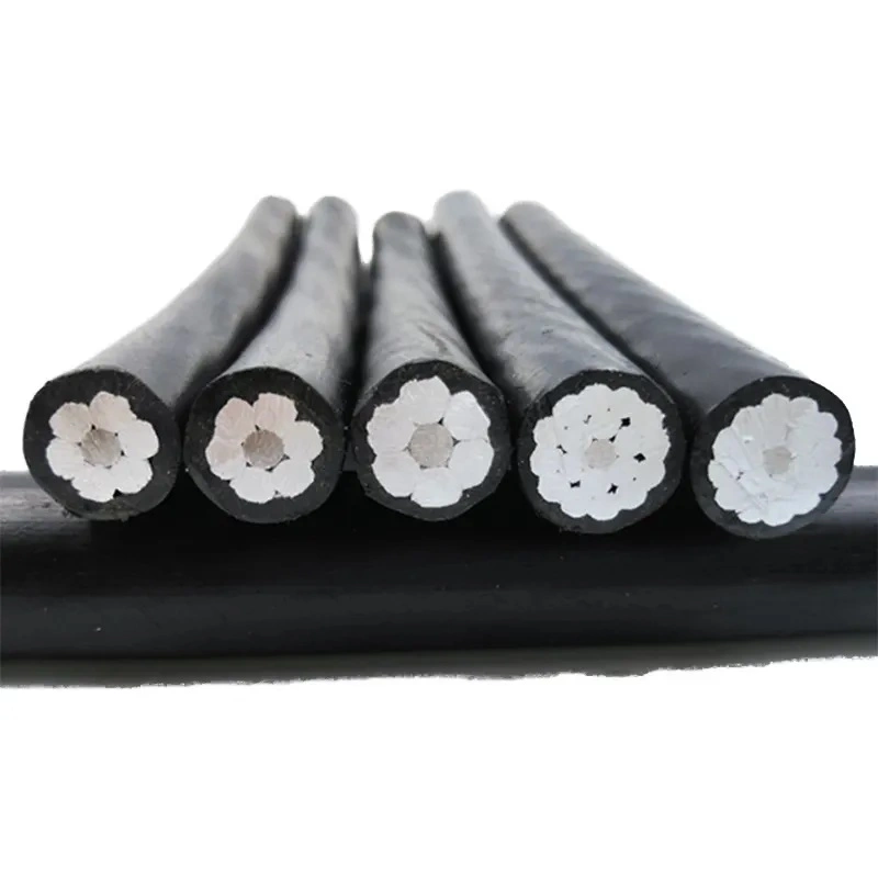 0.6/1kv de tensión baja AAC ACSR AAAC ABC Cable XLPE/PE aislamiento de la antena de cable de aluminio, el cable eléctrico para la línea de transmisión