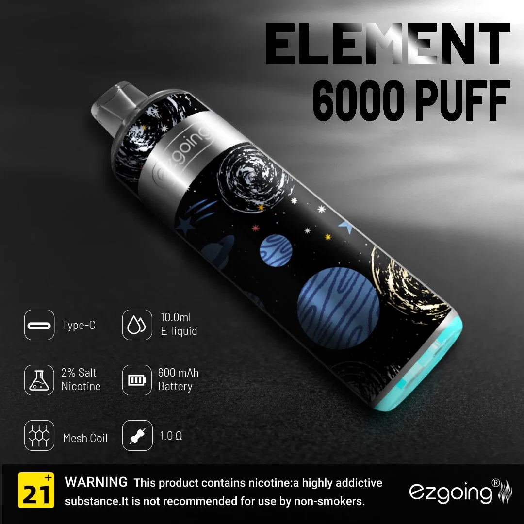 Europe Wholesale/Supplier Elektronik Sigara 6000 Puffs Vep Disposable/Chargeable Vape Pen 2023