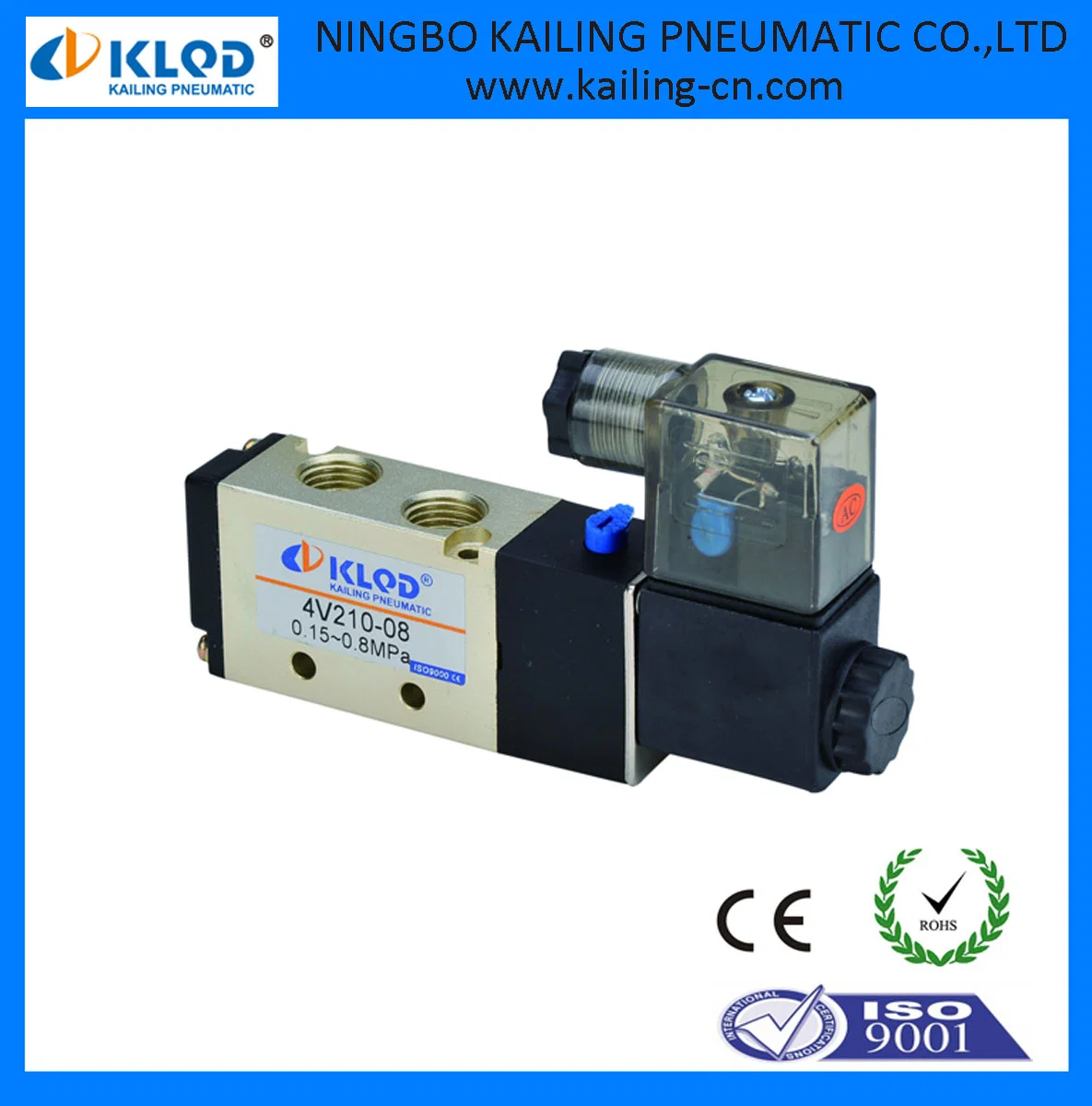 High quality/High cost performance  5/2 Way 4V220-08/06 24V Solenoid Valve