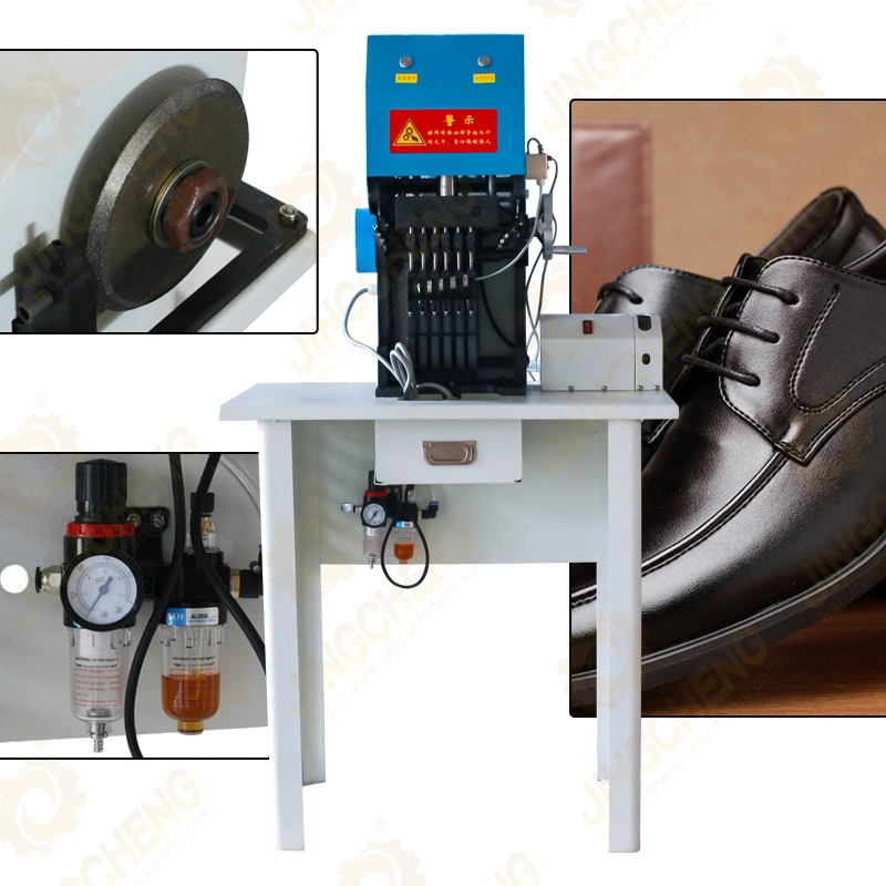 La perforación de la máquina para fabricación de calzado correa de cuero perforado