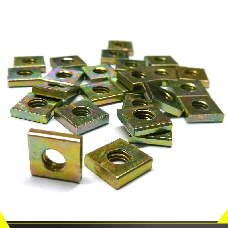 Zinc Yellow Zinc Palte Square Corrugated Loard Nuts DIN562 DIN557