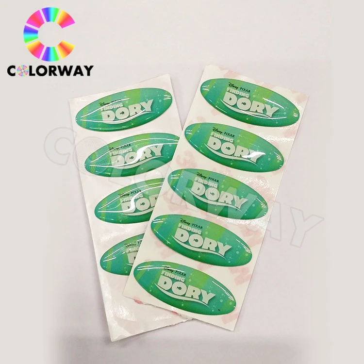 High quality/High cost performance  Free Design Custom Brand Logo Waterproof 3m Epoxy Sticker