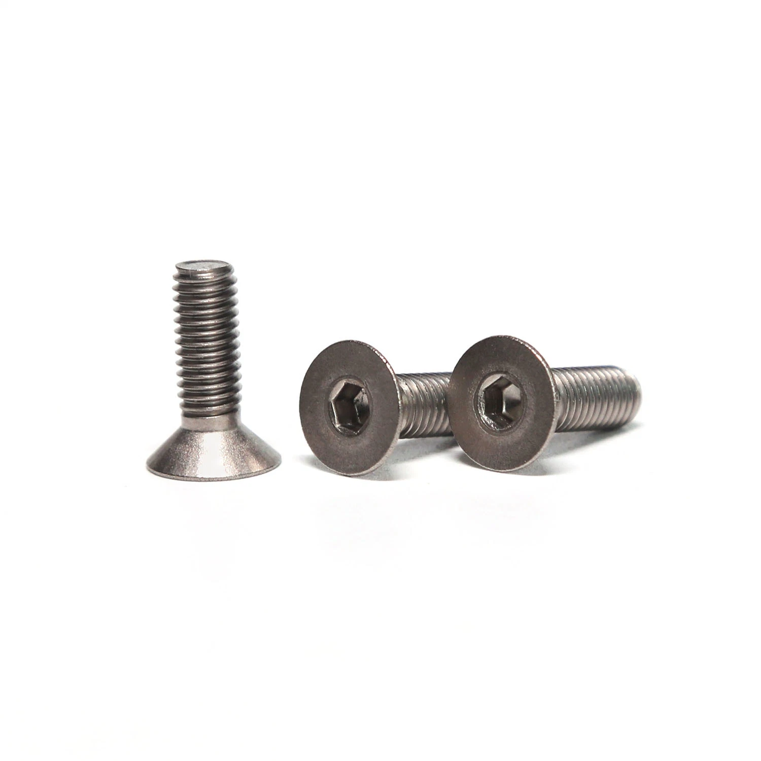 Carbon Steel Stainless Steel SS304 316 Countersunk Head Full Thread Hexagon Socket Screw Machine Screws