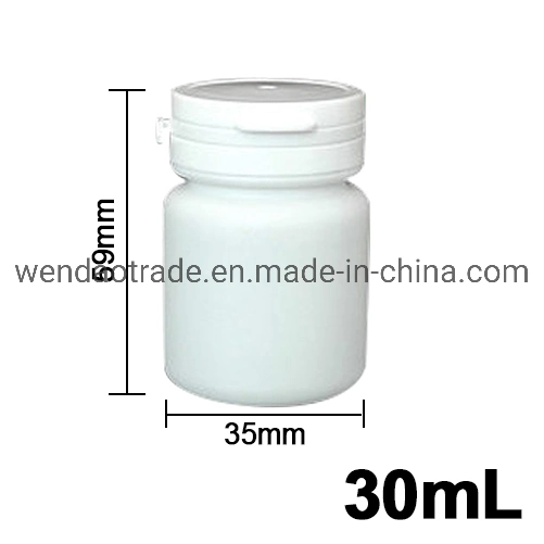 400ml Medicine Vitamin Pill Packaging Wide Mouth Pet Clear Plastic Jar