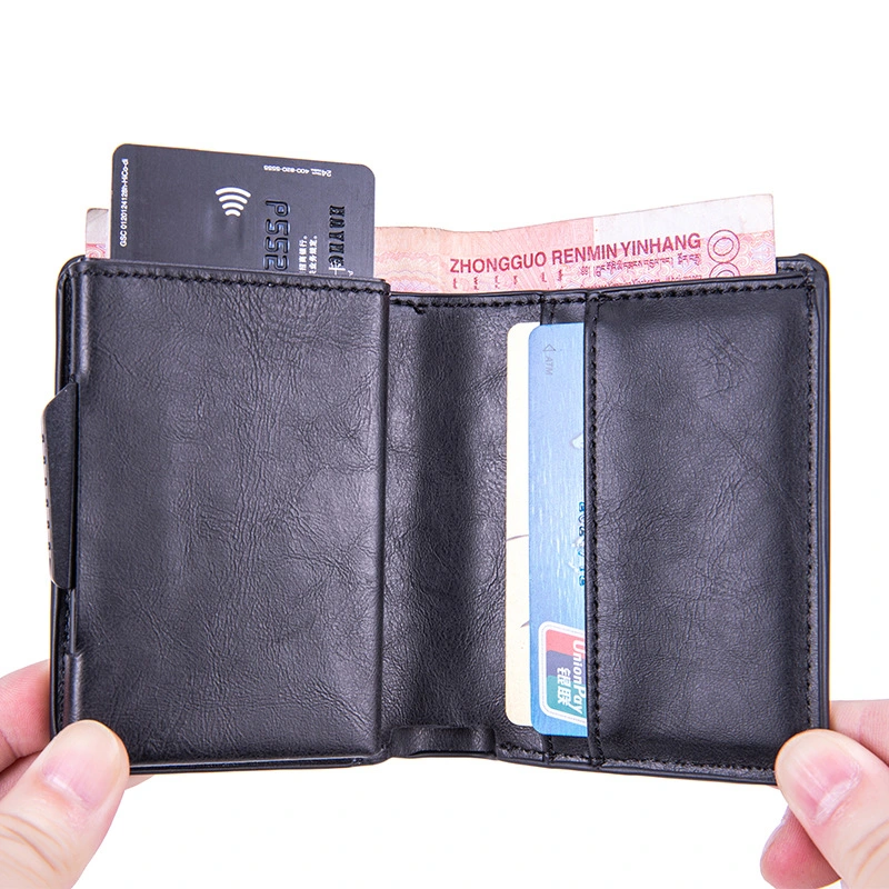 Rouge Brun Fashhion accessoires de luxe hommes Tag détenteur de l'air Wallet