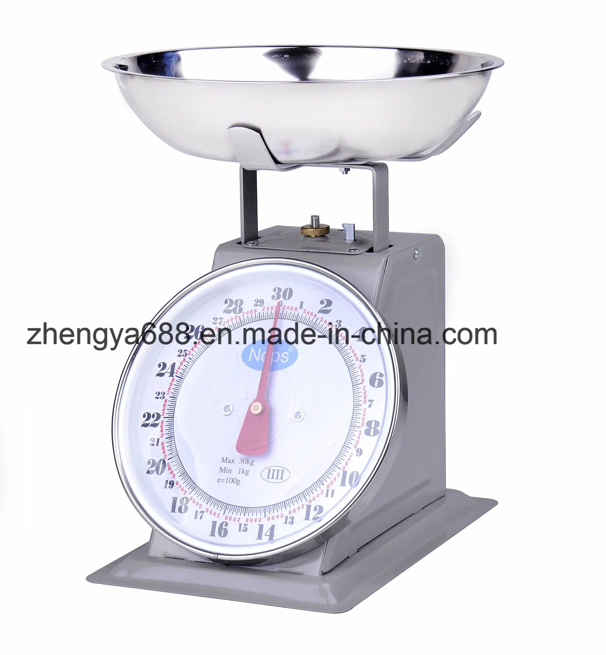 Supermarket Dedicated Stainless Steel Bowl Mechanical Fruit Vegetables Scale