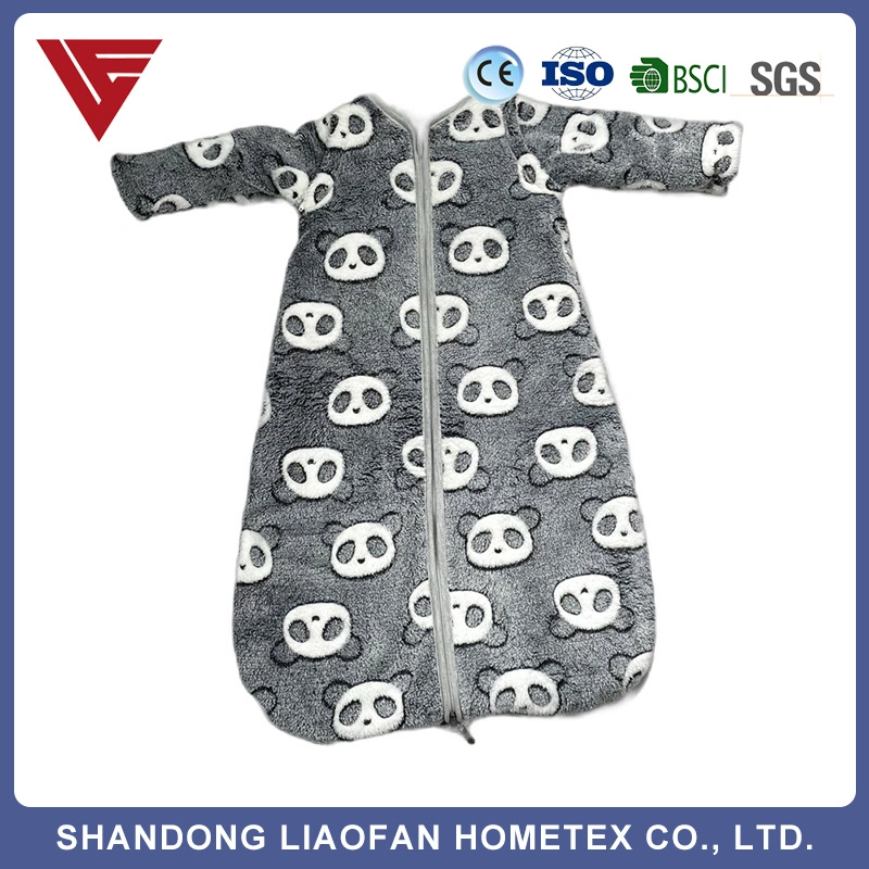 Baby Sleeping Sack Split Leg with Removable Sleeves 3 Sizes Cotton Sleeping Bag for Winter