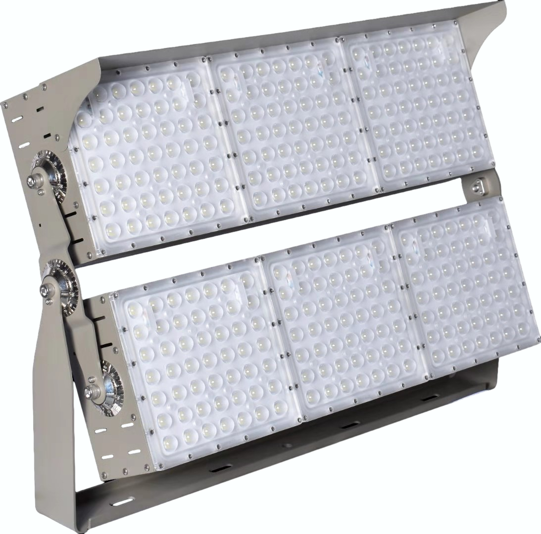 180lm/W Projecteur de stade LED haute puissance à réglage multi-angle de haute précision