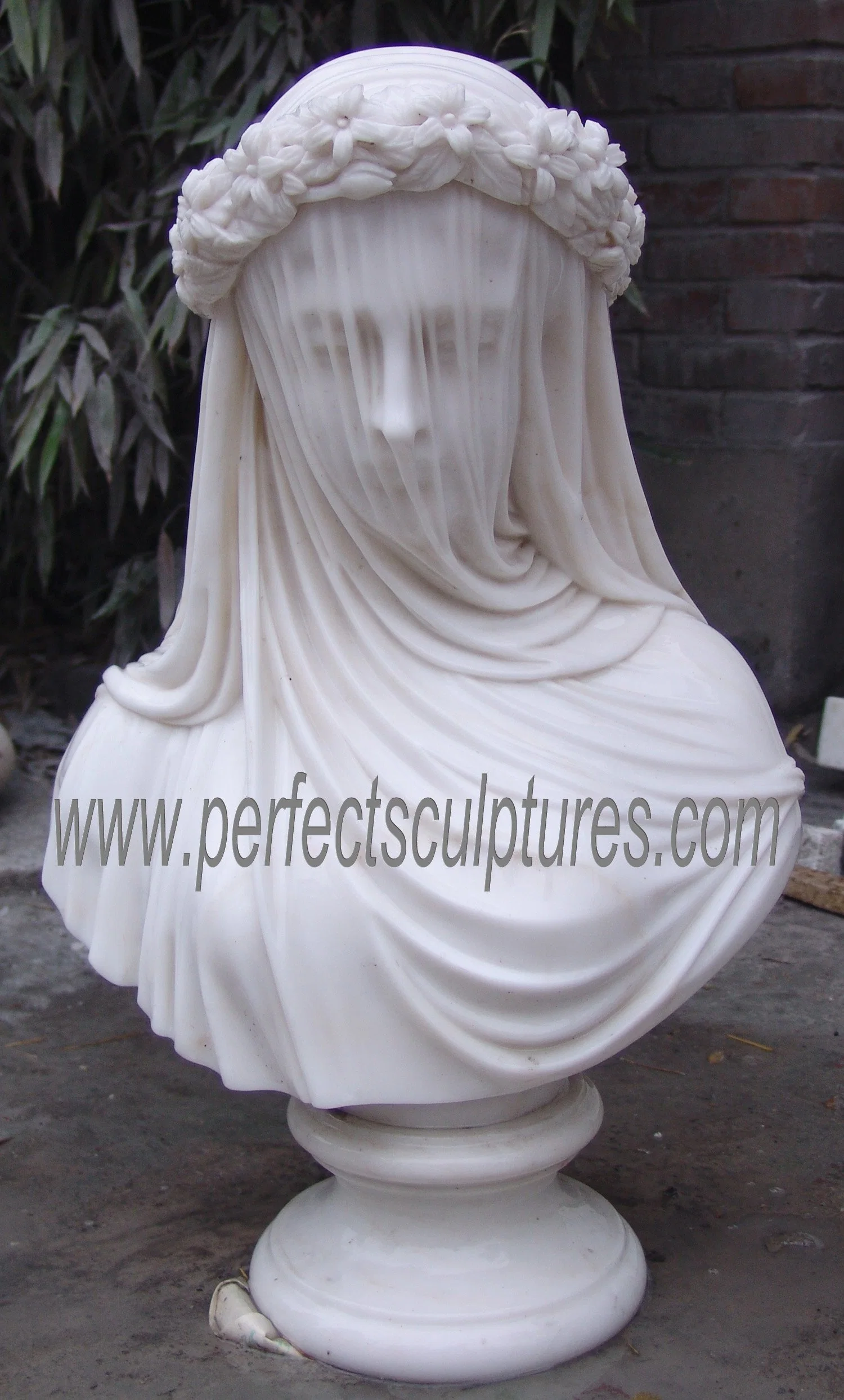 Life Size Carved Roman Stone Head Sculpture Marble Carving Greek Bust Statue for Home Decoration (SY-S309)