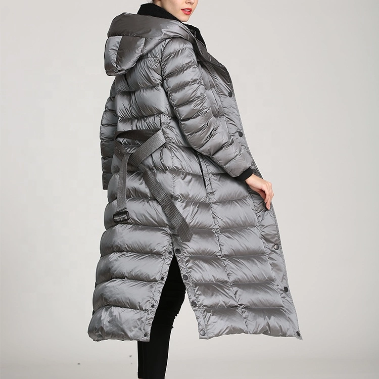 2023 Best Selling Windproof 100% Polyester Women's Long Custom Winter Outdoor Thermal Jacket Down Coat