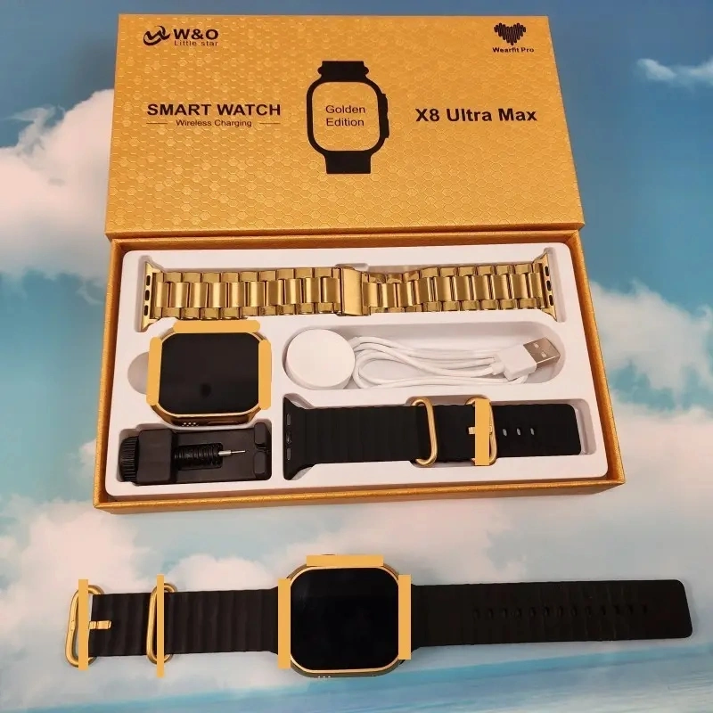 x8 Ultra Max 2,02 pulgadas pantalla grande Edición Dorada Smartwatch