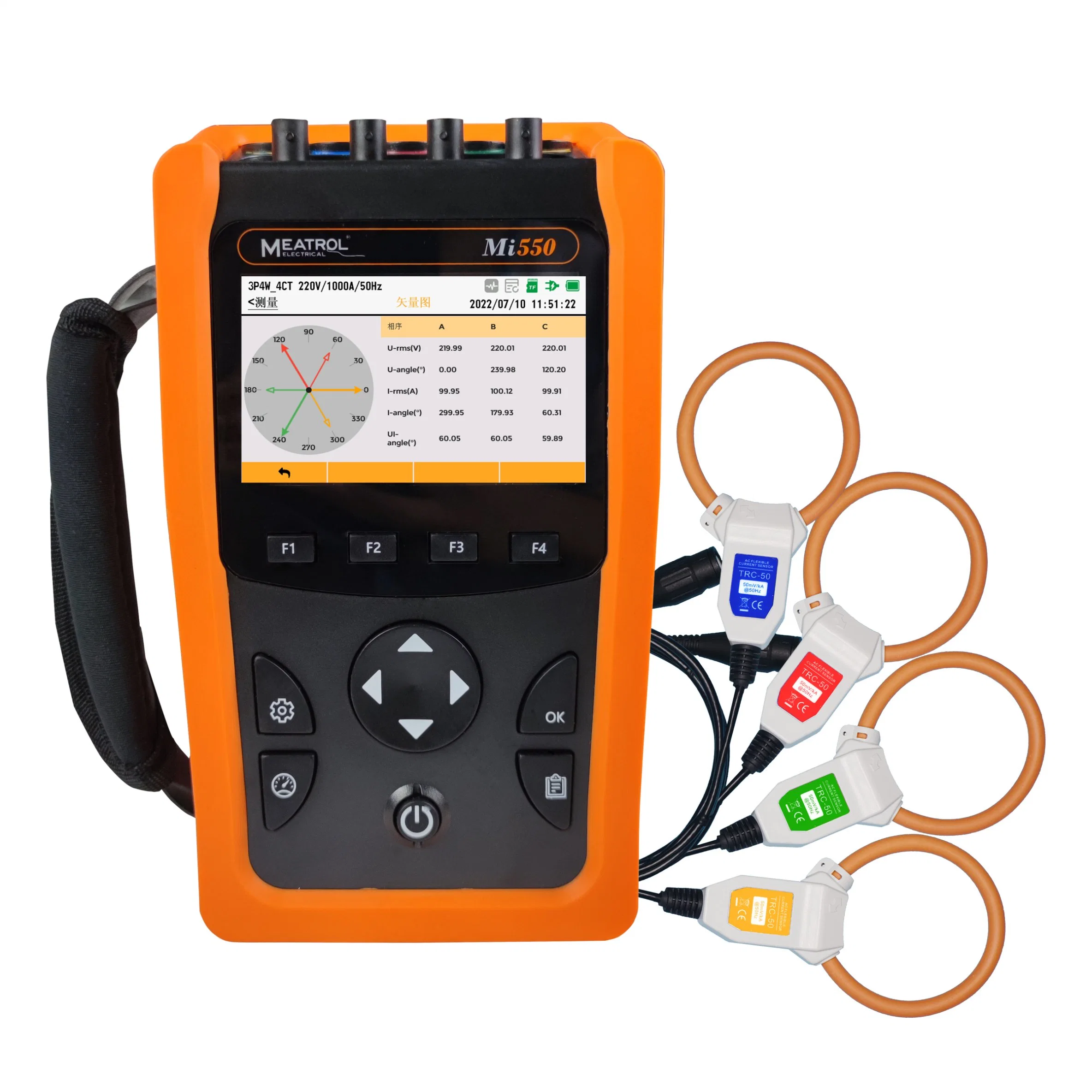 Handheld Energy Power Meter Meatrol Mi550 Electrical Test Instrument