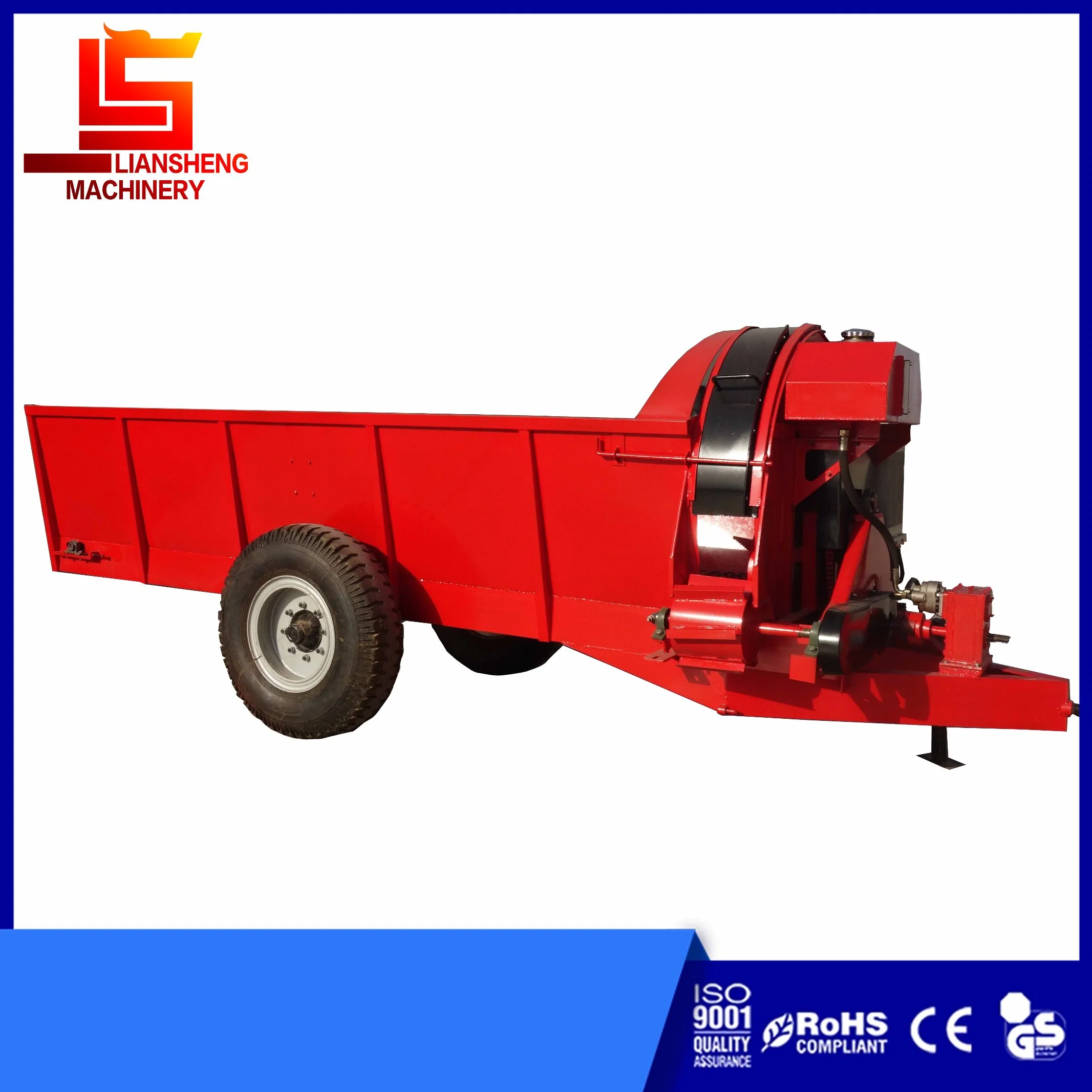 10 Cubic Volume Side Spreader Truck with Organic Fertilizer, Mixing, Crushing and Throwing, More Uniform Side Spreading Width of 0.5-2 Meters