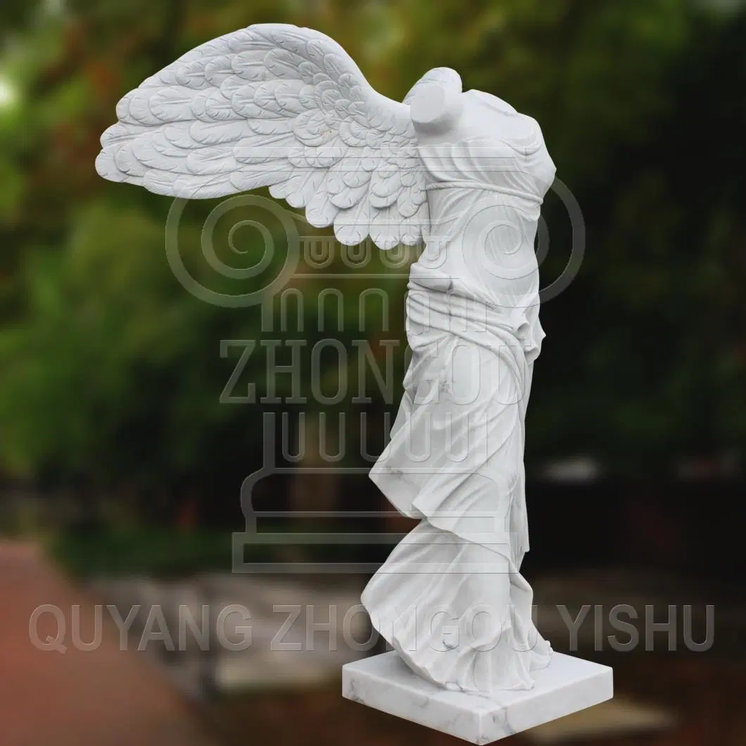 Piedra de Mármol, Granito la diosa de la Victoria de Samotracia escultura estatua de Nike