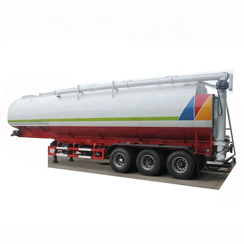 Electric /Hydraulic Type 30 Tons 60000 Liters Bulk Feed Delivery Tank Trailer