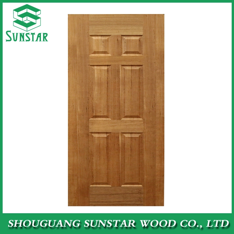 Good Quanlity New Design Teak/Okoume/Ash/Walnut/Oak/Beech/Birch/Sapeli Natural Wood Veneer Melamine Door Skin for Door