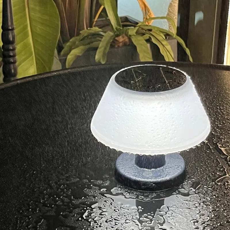 Rechargeable Garden Patio Indoor LED Solar Table Lamp