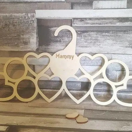 Heart Shape Scarf Holder Mother's Day The Best Wood Gifts