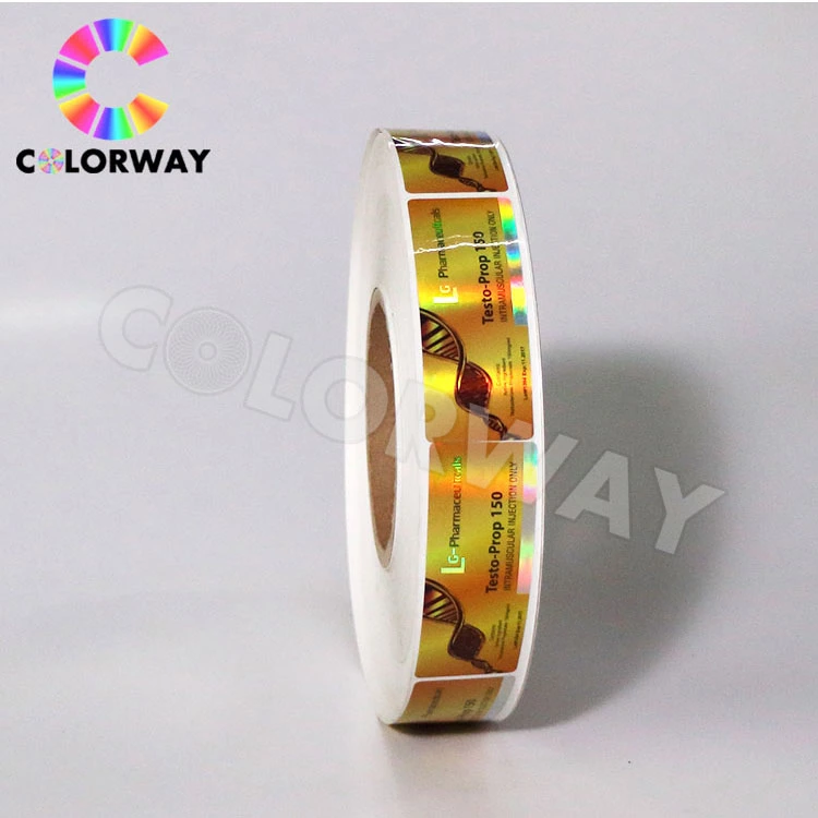 Wholesale/Supplier Hologram Surface Finishing Custom 10ml Security Vial Labels
