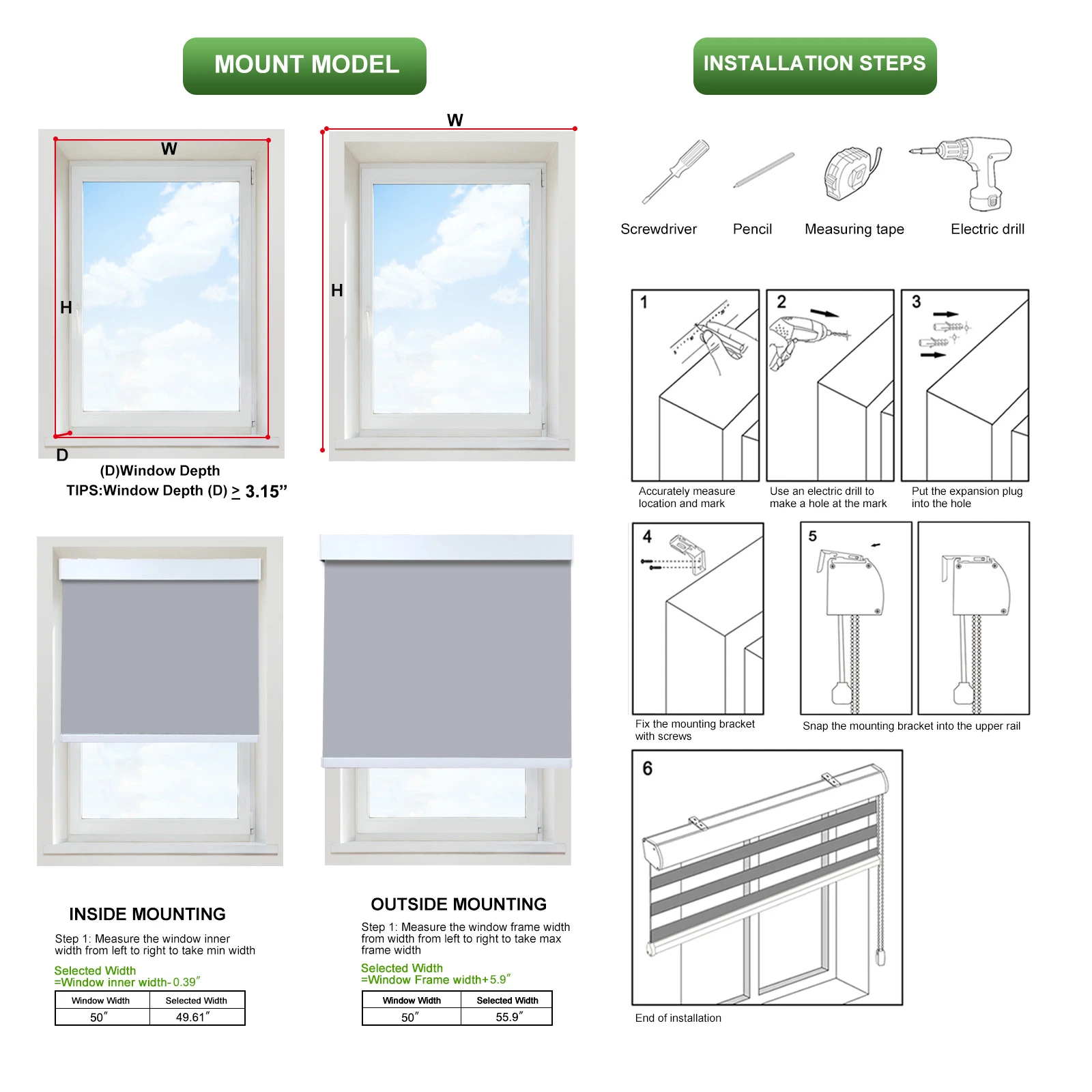 Smart Motorized Roller Shades for Window